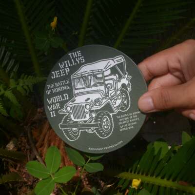 The Battle of Kohima Jeep-GN-Fridge Magnet