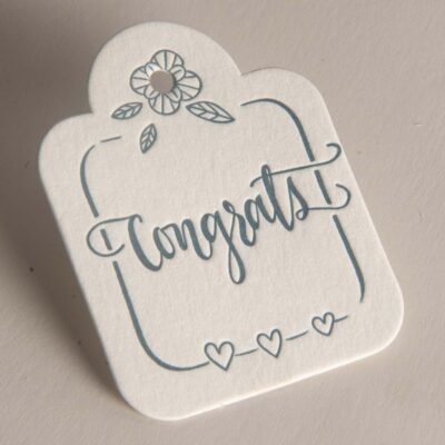 Gift Tags pack 5pcs - Congrats