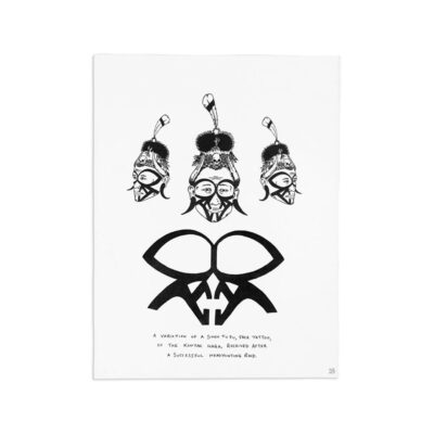 Monkey Skull Tattoo-Art Print 10"x14"